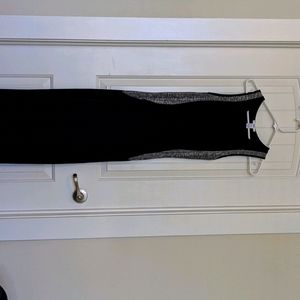 Black maxi dress with slit